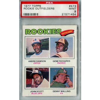 1977 Topps Baseball #473 Andre Dawson RC PSA 9 (Mint) *1454 (Reed Buy)
