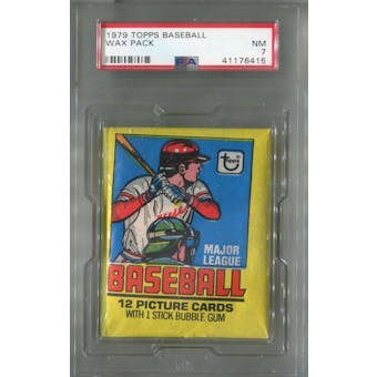 1979 Topps Baseball Wax Pack PSA 7 (NM) *6415 (Reed Buy)