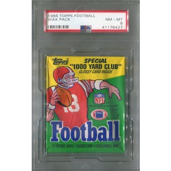 1986 Topps Football Wax Pack PSA 8 (NM-MT) *6427 (Reed Buy)