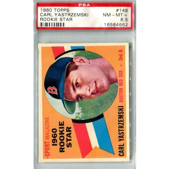 1960 Topps Baseball #148 Carl Yastrzemski RC PSA 8.5 *4662 (Reed Buy)
