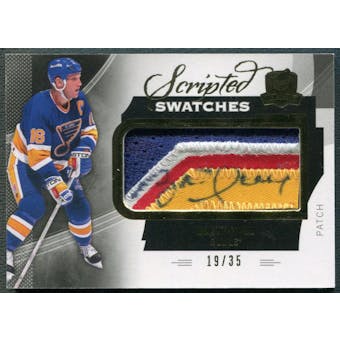 2012/13 The Cup #SWBH Brett Hull Scripted Swatches Patch Auto #19/35
