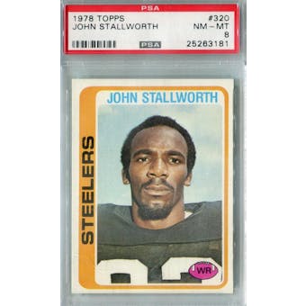 1978 Topps Football #320 John Stallworth PSA 8 (NM-MT) *3181 (Reed Buy)