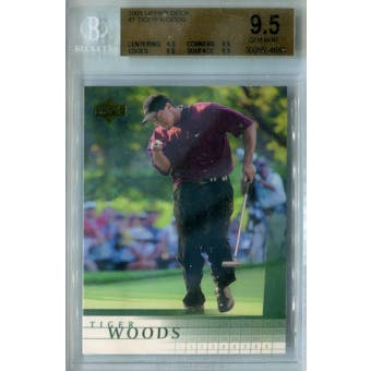 2001 Upper Deck Golf #1 Tiger Woods BGS 9.5 (GM-MT) *4663 (Reed Buy)