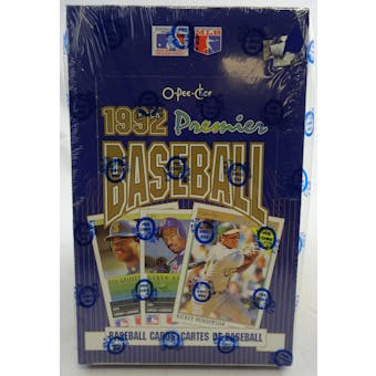 1992 O-Pee-Chee Premier Baseball Wax Box (Reed Buy)