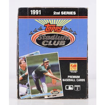 1991 Topps Stadium Club Series 2 Baseball Wax Box (Reed Buy)