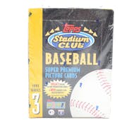 1993 Topps Stadium Club Series 3 Baseball Hobby Box (Reed Buy)
