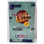 1992/93 Fleer Ultra Series 2 Basketball Hobby Box