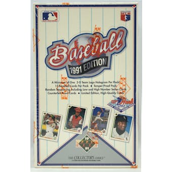 1991 Upper Deck High # Baseball Wax Box (Reed Buy)