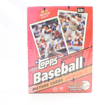 1993 Topps Series 2 Baseball Hobby Box (Reed Buy)