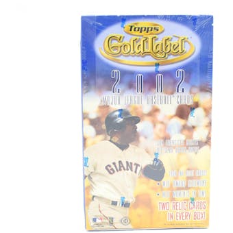 2002 Topps Gold Label Baseball Hobby Box (Reed Buy)