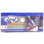 2002 Leaf Baseball Hobby Box (Reed Buy)