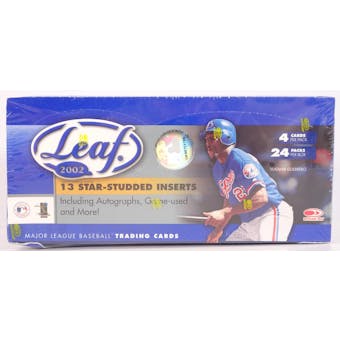 2002 Leaf Baseball Hobby Box (Reed Buy)