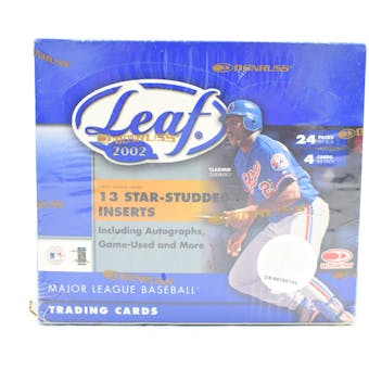 2002 Leaf Baseball 24 Pack Box (Retail) (Reed Buy)