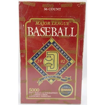 1992 Donruss Series 2 Baseball Hobby Box (Reed Buy)