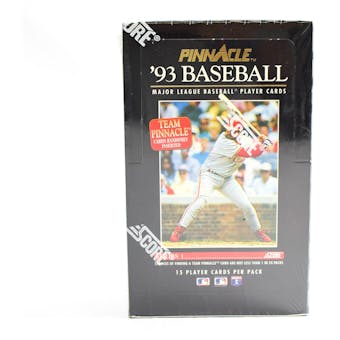 1993 Pinnacle Series 1 Baseball Hobby Box (Reed Buy)