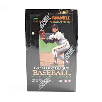 1992 Pinnacle Series 2 Baseball Hobby Box (Reed Buy)