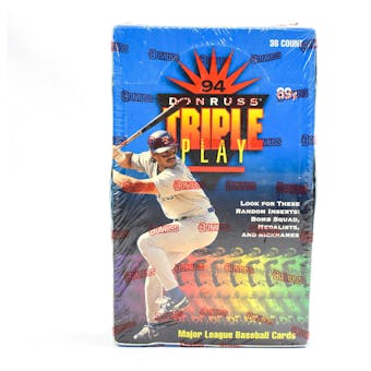 1994 Donruss Triple Play Baseball Hobby Box (Reed Buy)