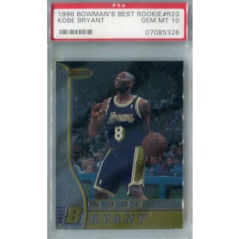 1996/97 Bowman's Best Basketball #R23 Kobe Bryant RC PSA 10 (Gem Mint) *5326 (Reed Buy)