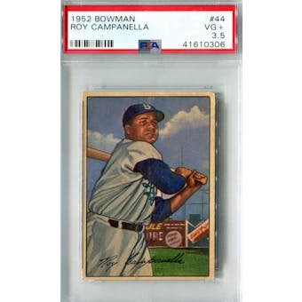 1952 Bowman Baseball #44 Roy Campanella PSA 3.5 (VG+) *0306 (Reed Buy)
