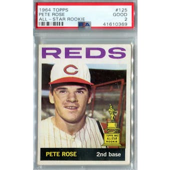 1964 Topps Baseball #125 Pete Rose PSA 2 (Good) *0369 (Reed Buy)