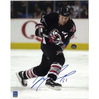 Brian Campbell Autographed Buffalo Sabres 8x10 Black Jersey Photo