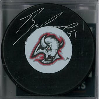 Brian Campbell Autographed Buffalo Sabres Head Hockey Puck