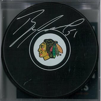 Brian Campbell Autographed Chicago Blackhawks Hockey Puck