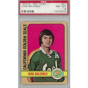 1972/73 O-Pee-Chee Hockey #41 Ivan Boldirev PSA 8 (NM-MT) *2874 (Reed Buy)