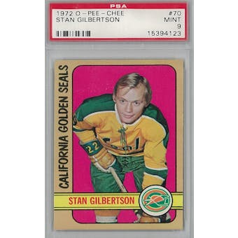 1972/73 O-Pee-Chee Hockey #70 Stan Gilbertson PSA 9 (Mint) *4123 (Reed Buy)