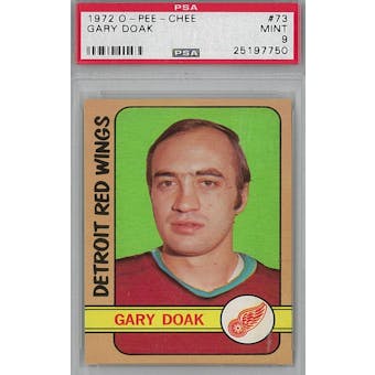 1972/73 O-Pee-Chee Hockey #73 Gary Doak PSA 9 (Mint) *7750 (Reed Buy)