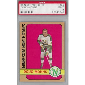 1972/73 O-Pee-Chee Hockey #75 Doug Mohns PSA 9 (Mint) *1240 (Reed Buy)