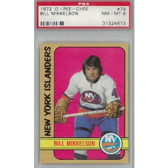 1972/73 O-Pee-Chee Hockey #79 Bill Mikkelson PSA 8 (NM-MT) *4673 (Reed Buy)