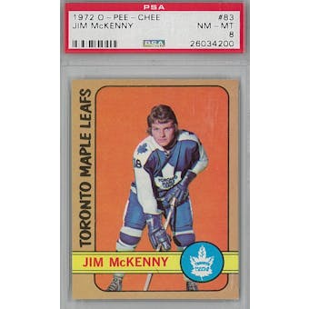 1972/73 O-Pee-Chee Hockey #83 Jim McKenny PSA 8 (NM-MT) *4200 (Reed Buy)