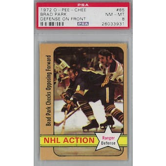 1972/73 O-Pee-Chee Hockey #85 Brad Park PSA 8 (NM-MT) *3931 (Reed Buy)