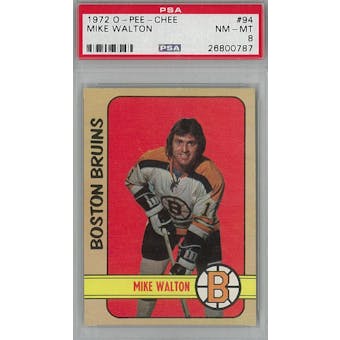 1972/73 O-Pee-Chee Hockey #94 Mike Walton PSA 8 (NM-MT) *0787 (Reed Buy)