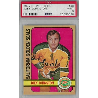 1972/73 O-Pee-Chee Hockey #96 Joey Johnston PSA 9 (Mint) *0890 (Reed Buy)
