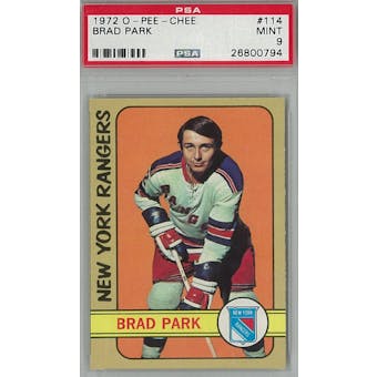 1972/73 O-Pee-Chee Hockey #114 Brad Park PSA 9 (Mint) *0794 (Reed Buy)