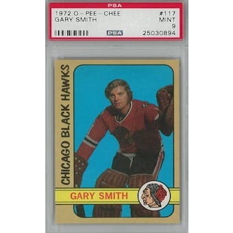 1972/73 O-Pee-Chee Hockey #117 Gary Smith PSA 9 (Mint) *0894 (Reed Buy)