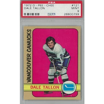 1972/73 O-Pee-Chee Hockey #121 Dal Tallon PSA 9 (Mint) *0799 (Reed Buy)