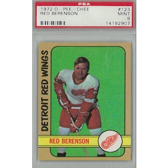 1972/73 O-Pee-Chee Hockey #123 Red Berenson PSA 9 (Mint) *2907 (Reed Buy)