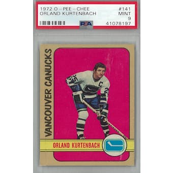 1972/73 O-Pee-Chee Hockey #141 Orland Kurtenbach PSA 9 (Mint) *8197 (Reed Buy)