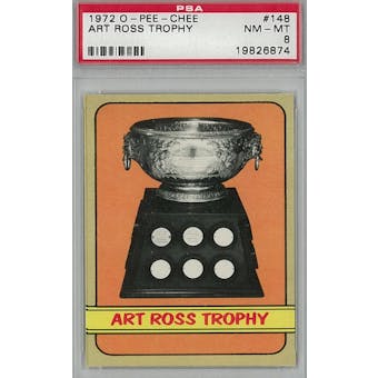 1972/73 O-Pee-Chee Hockey #148 Art Ross Trophy Winners PSA 8 (NM-MT) *6874 (Reed Buy)
