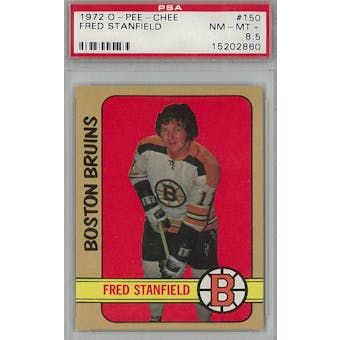 1972/73 O-Pee-Chee Hockey #150 Fred Stanfield PSA 8.5 (NM-MT+) *2860 (Reed Buy)