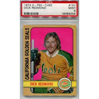 1972/73 O-Pee-Chee Hockey #151 Dick Redmond PSA 9 (Mint) *4006 (Reed Buy)
