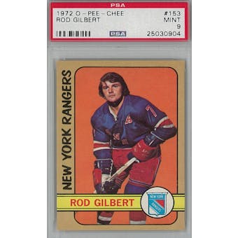 1972/73 O-Pee-Chee Hockey #153 Rod Gilbert PSA 9 (Mint) *0904 (Reed Buy)