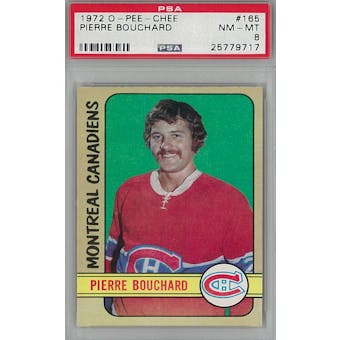1972/73 O-Pee-Chee Hockey #165 Pierre Bouchard PSA 8 (NM-MT) *9717 (Reed Buy)