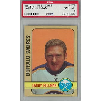 1972/73 O-Pee-Chee Hockey #176 Larry Hillman PSA 8 (NM-MT) *8200 (Reed Buy)