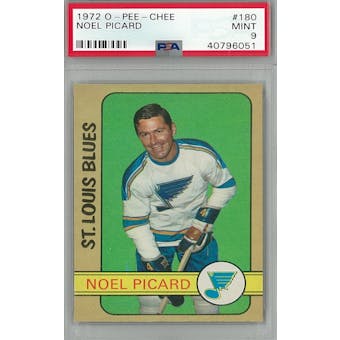 1972/73 O-Pee-Chee Hockey #180 Noel Picard PSA 9 (Mint) *6051 (Reed Buy)