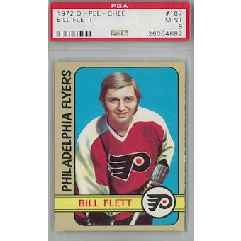 1972/73 O-Pee-Chee Hockey #187 Bill Flett PSA 9 (Mint) *4682 (Reed Buy)