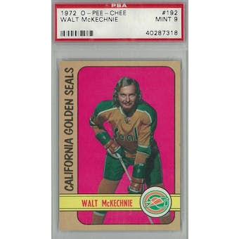 1972/73 O-Pee-Chee Hockey #192 Walt McKechnie PSA 9 (Mint) *7318 (Reed Buy)